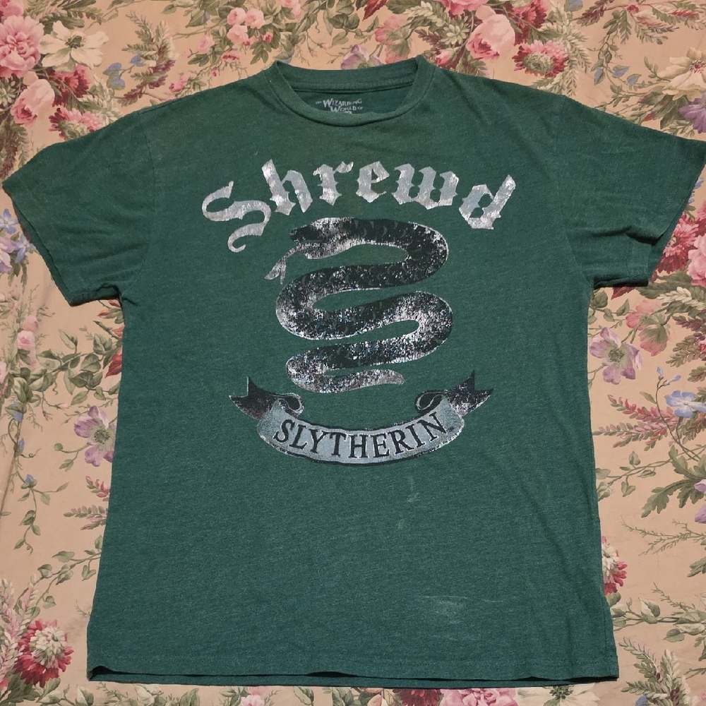 Warner Bros. Kid's Green Slytherin 'Shrewd' Graphic Tee